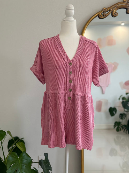 Christina Romper in Pink