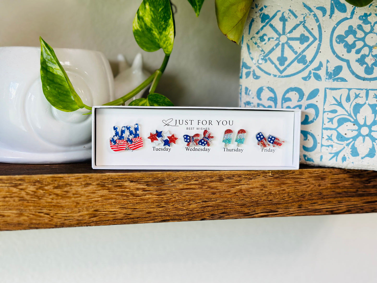 4th of July Earrings Style #2