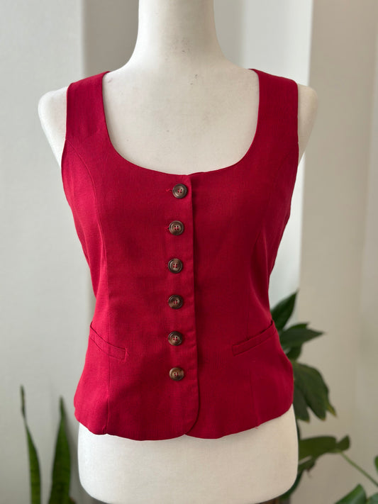 Fernanda Vest in Red